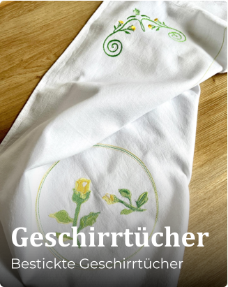 Geschirrtücher Bestickte Geschirrtücher