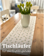 Tischläufer für die Frühlingsdeko